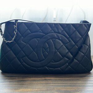 Chanel Timeless CC Expandable Tote Quilted Caviar Medium